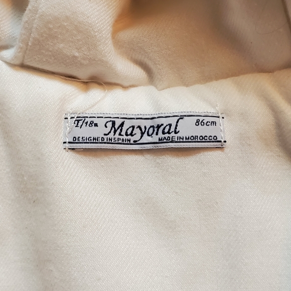 Mayoral Baby Ivory Faux Fur Coat 🐇🦢 - Picture 3 of 4